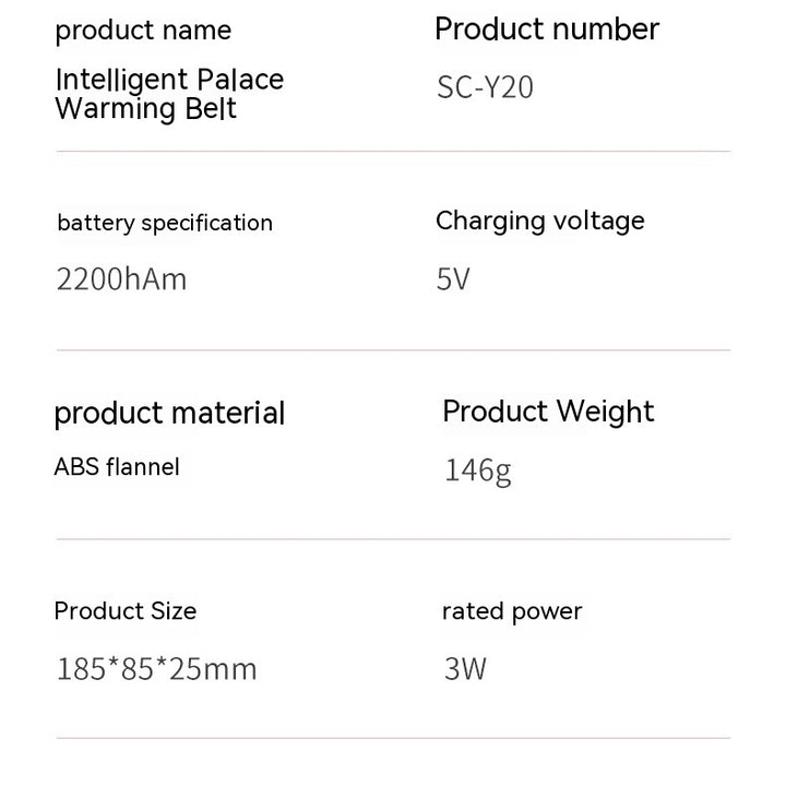 Heating Massage Stomach Heating Belt Vibration Hot Compress Abdominal Kneading Instrument Household