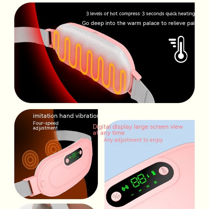 Heating Massage Stomach Heating Belt Vibration Hot Compress Abdominal Kneading Instrument Household