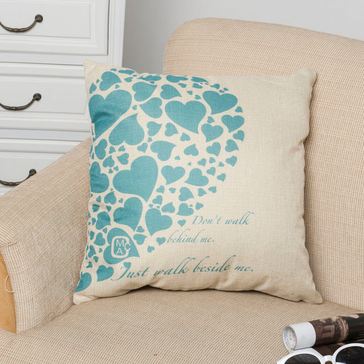 Pillowcase Bedside Cushion Valentine&#039;s Day Backrest Couple Pillow