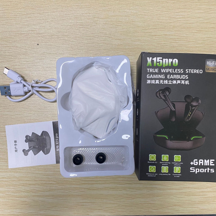X15pro Game Model TWS Mobile Game Low-latency Eating Chicken G11 Stereo Headset Bluetooth Game Headset