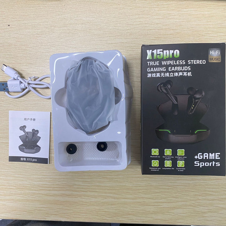 X15pro Game Model TWS Mobile Game Low-latency Eating Chicken G11 Stereo Headset Bluetooth Game Headset