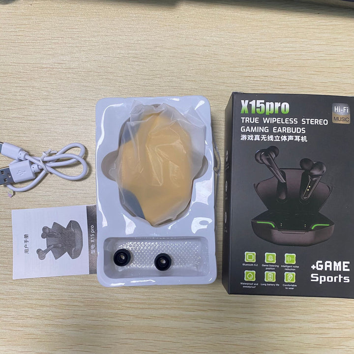 X15pro Game Model TWS Mobile Game Low-latency Eating Chicken G11 Stereo Headset Bluetooth Game Headset