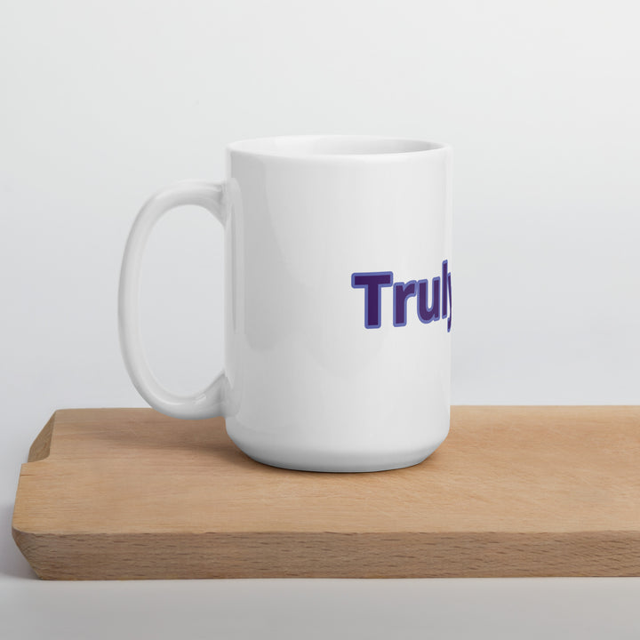 White glossy mug