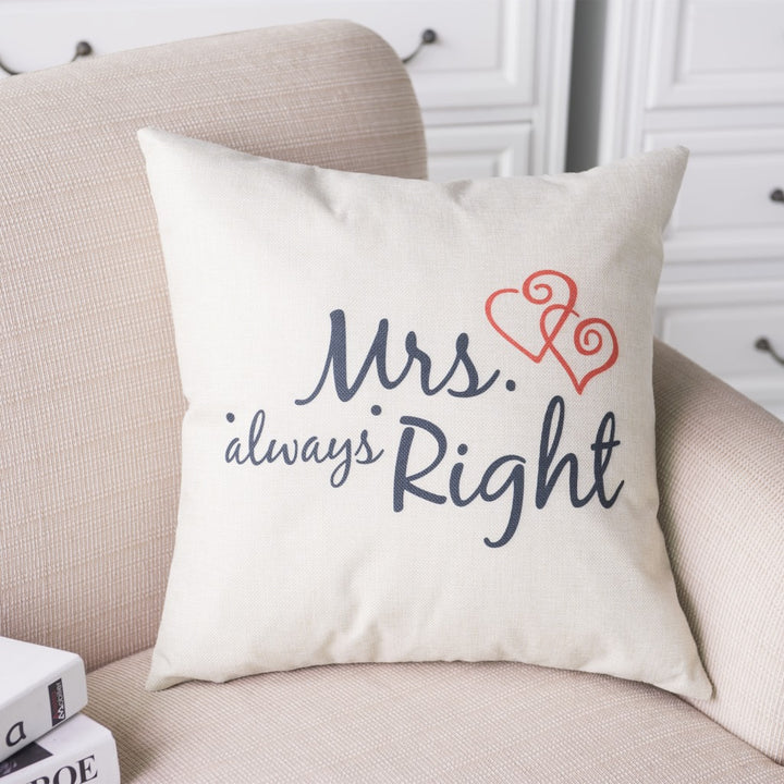 Pillowcase Bedside Cushion Valentine&#039;s Day Backrest Couple Pillow